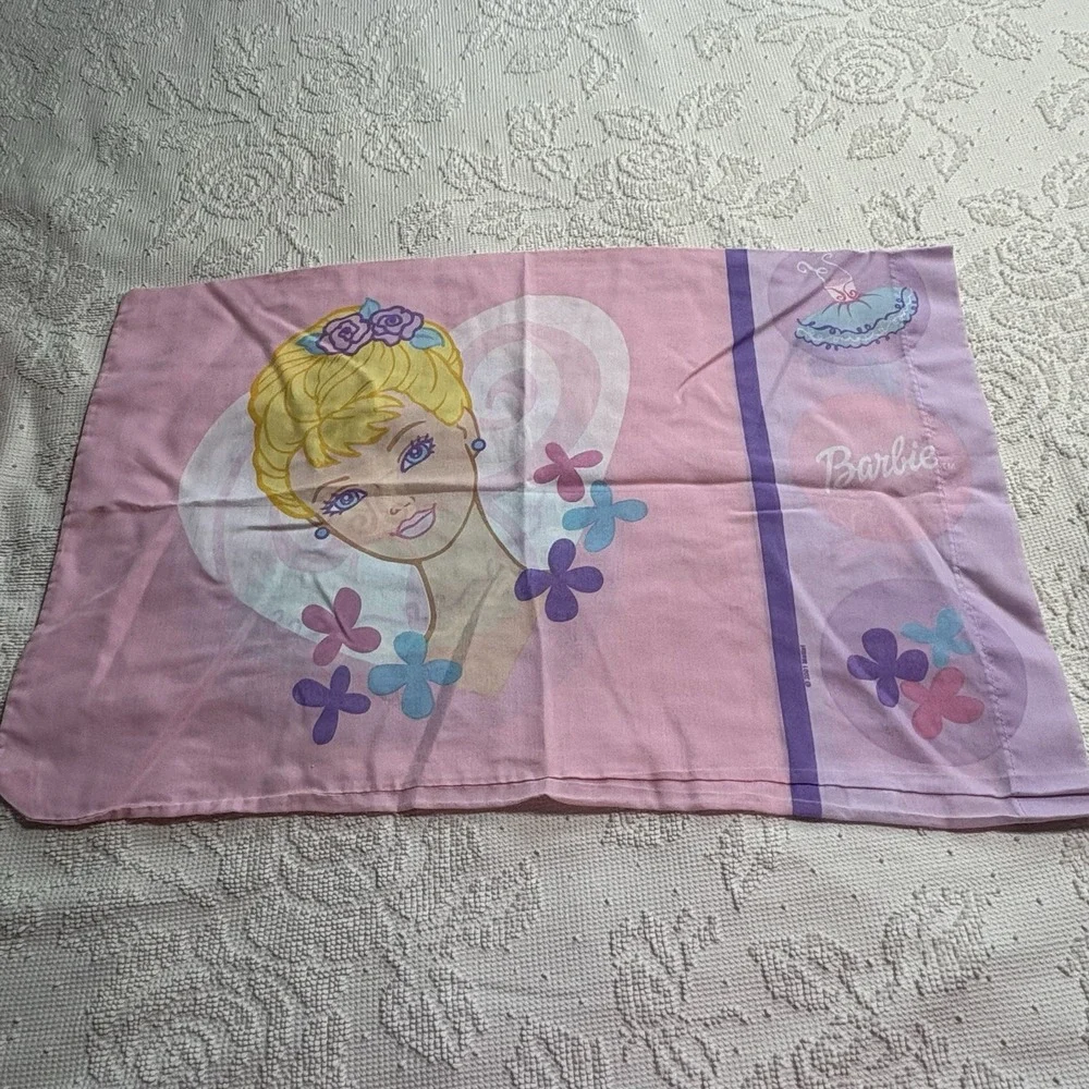 Mattel Barbie Ballerina Ballet Theme Twin Sheet Set Dan River 2001 Y2K
